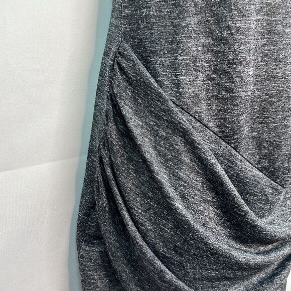 Zara W & B Gray ruched dress size Medium EUC - Picture 6 of 11